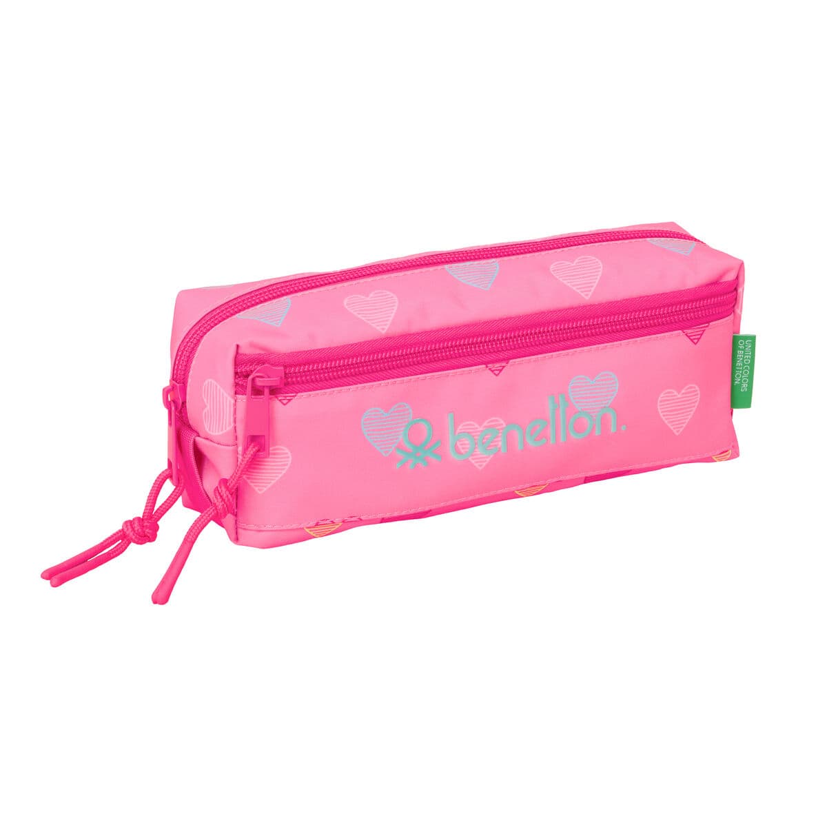 Necessaire Benetton Heart Rosa 22 x 8,5 x 6 cm