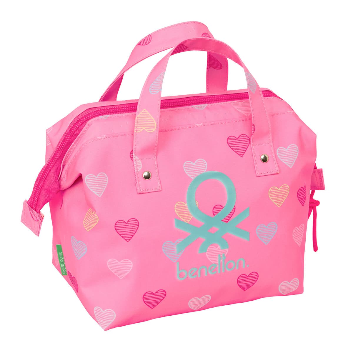 Necessaire da Viaggio Benetton Heart Rosa 26.5 x 17.5 x 12.5 cm