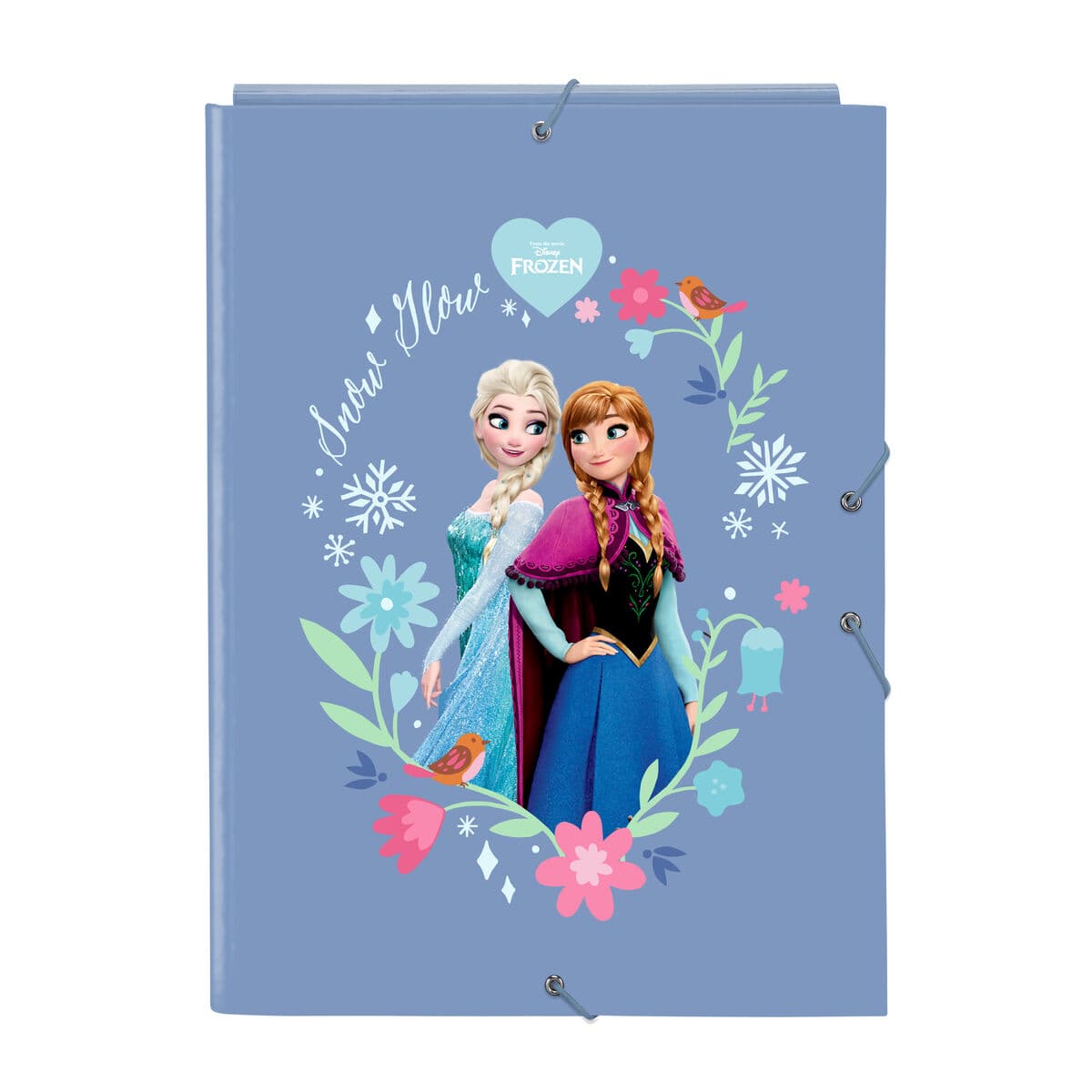 Raccoglitore ad anelli Frozen Azzurro A4 26 x 33.5 x 2.5 cm