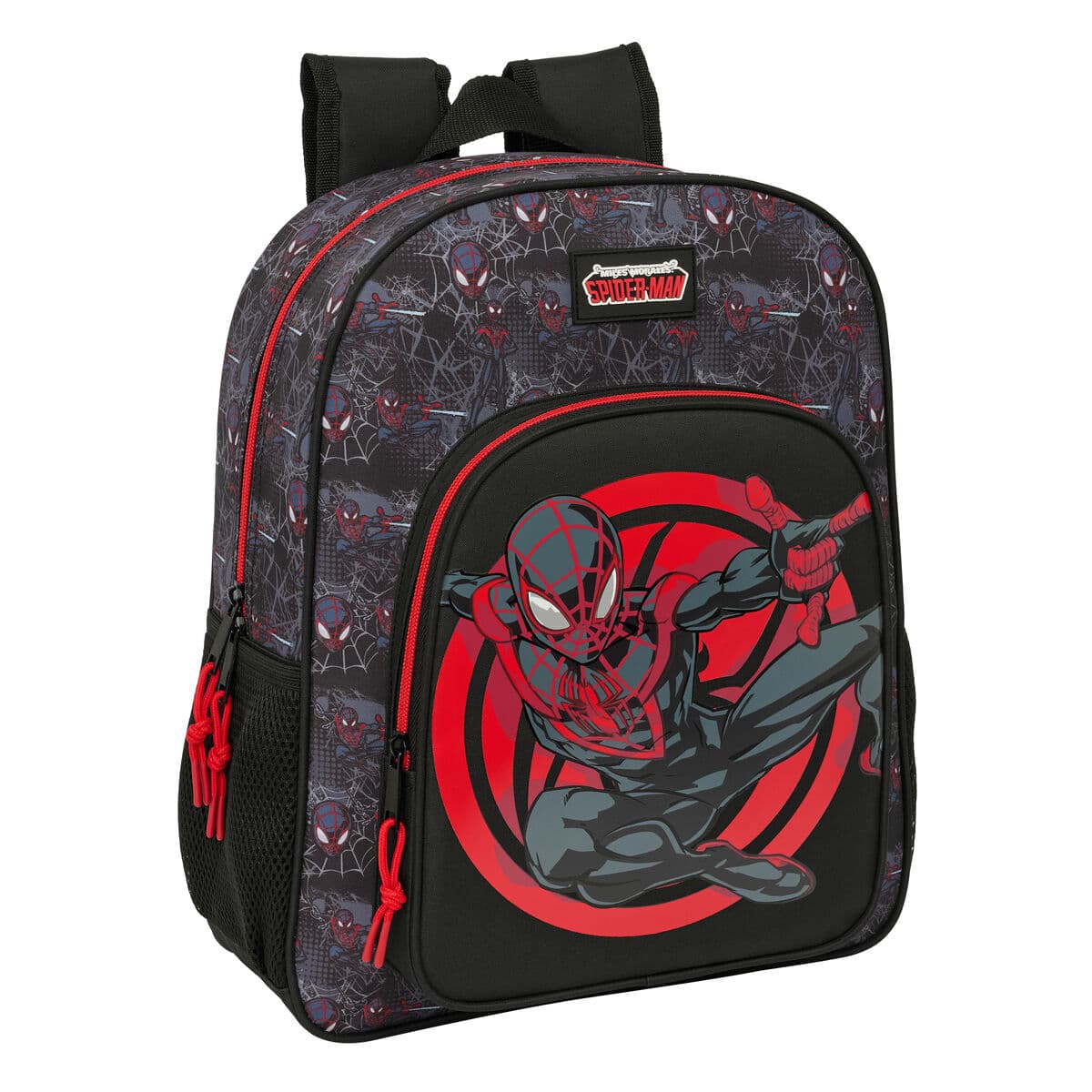 Zaino Scuola Spider-Man Nero 32 x 38 x 12 cm
