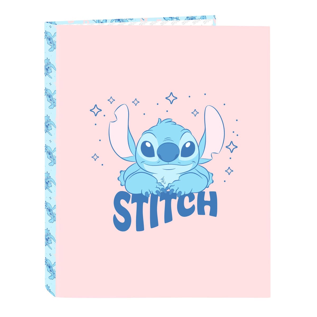 Raccoglitore ad anelli Lilo & Stitch Ohana Azzurro Rosa chiaro A4 26.5 x 33 x 4 cm