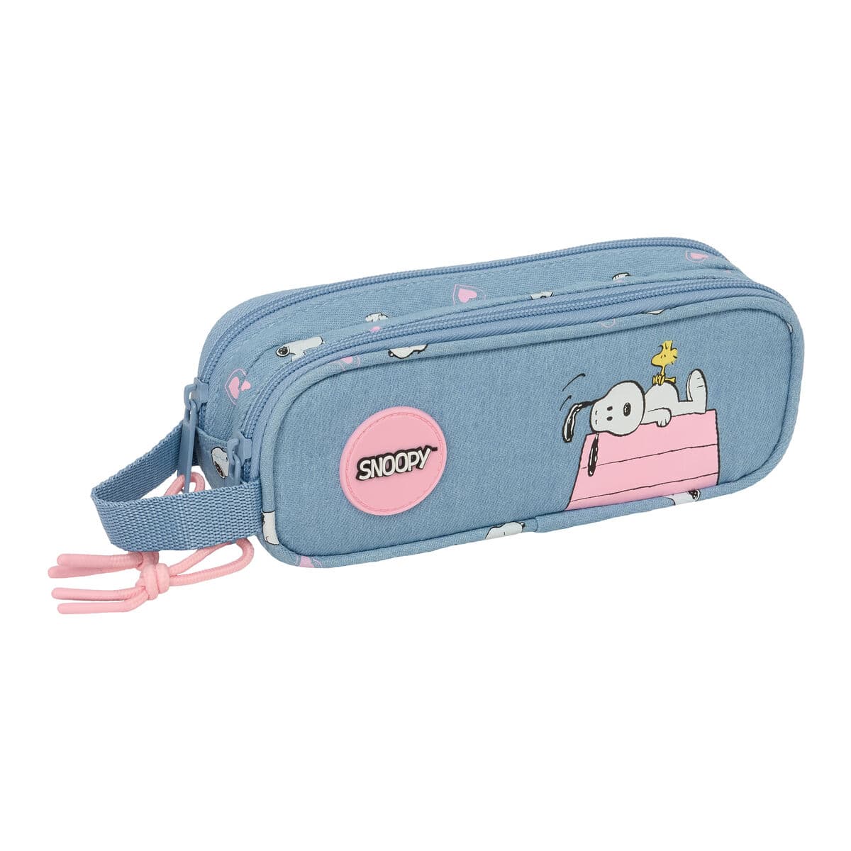 Necessaire Snoopy Denim 21 x 8 x 6 cm