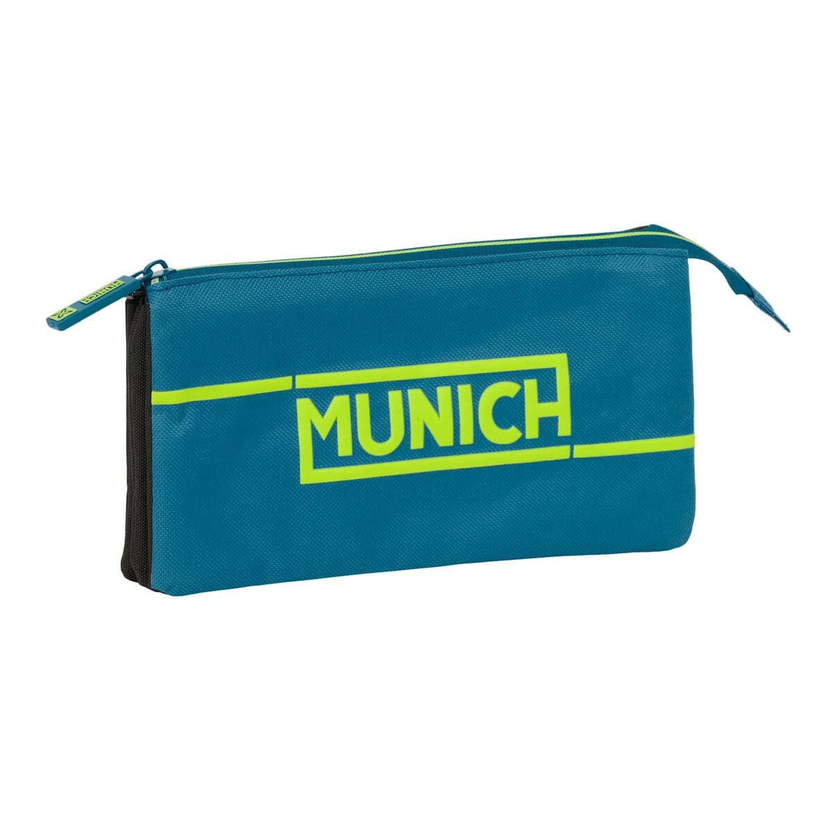 Necessaire Munich Land Nero Verde 22 x 12 x 3 cm