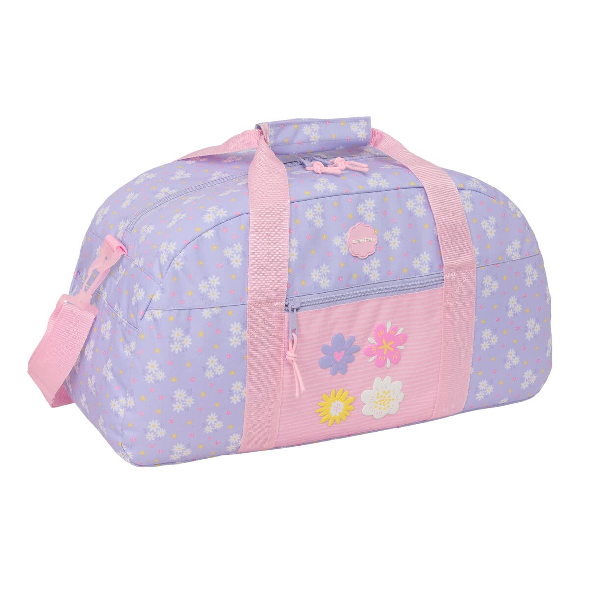 Borsa da Palestra Safta Bouquet Rosa Lilla 50 x 26 x 20 cm