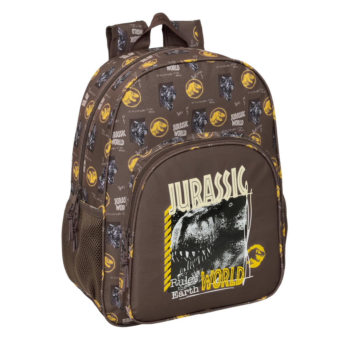 Zaino Scuola Jurassic World Marrone 33 x 42 x 14 cm