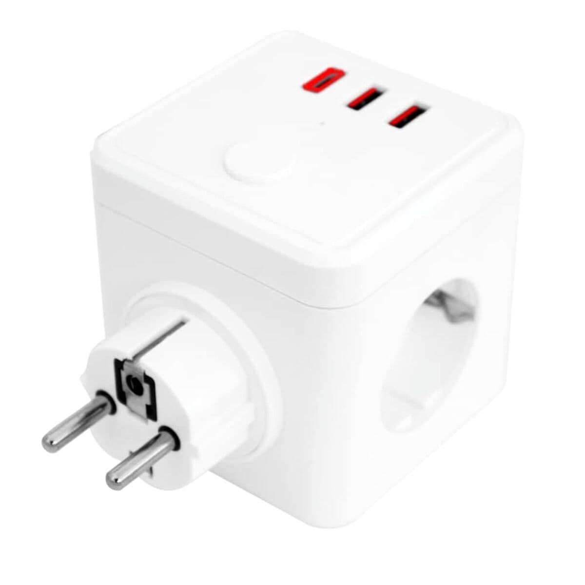 Adattore con prese Silver Electronics E-BLOCK 3 Bianco 230 V 16A