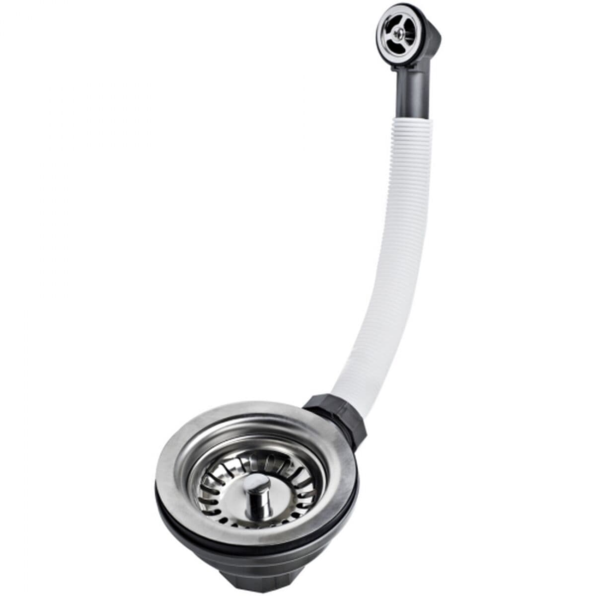 Valvola per il lavandino con troppopieno flessibile Teka 61001302 Argento Acciaio inossidabile