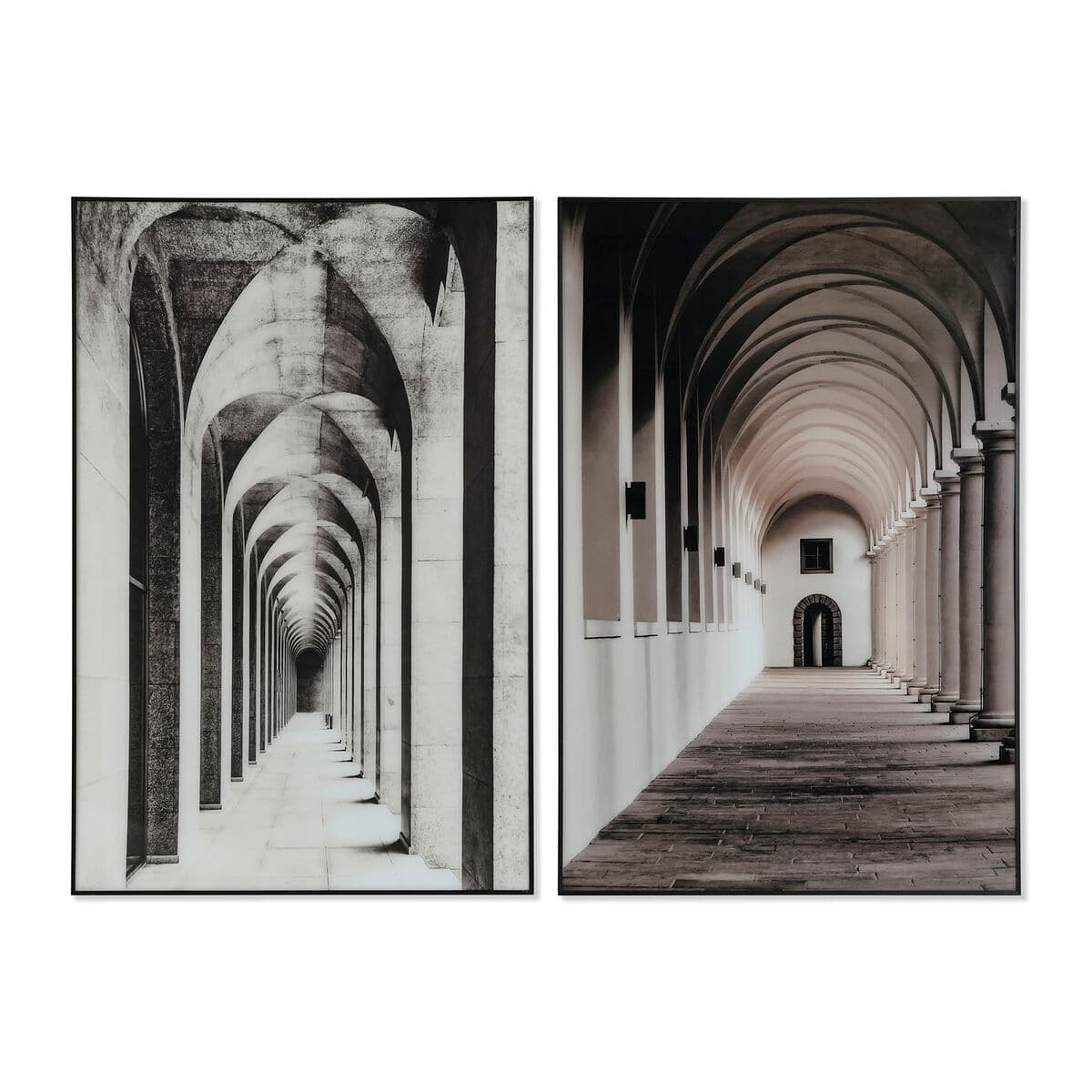 Quadro Home ESPRIT Alluminio Cristallo 80 x 2,5 x 120 cm