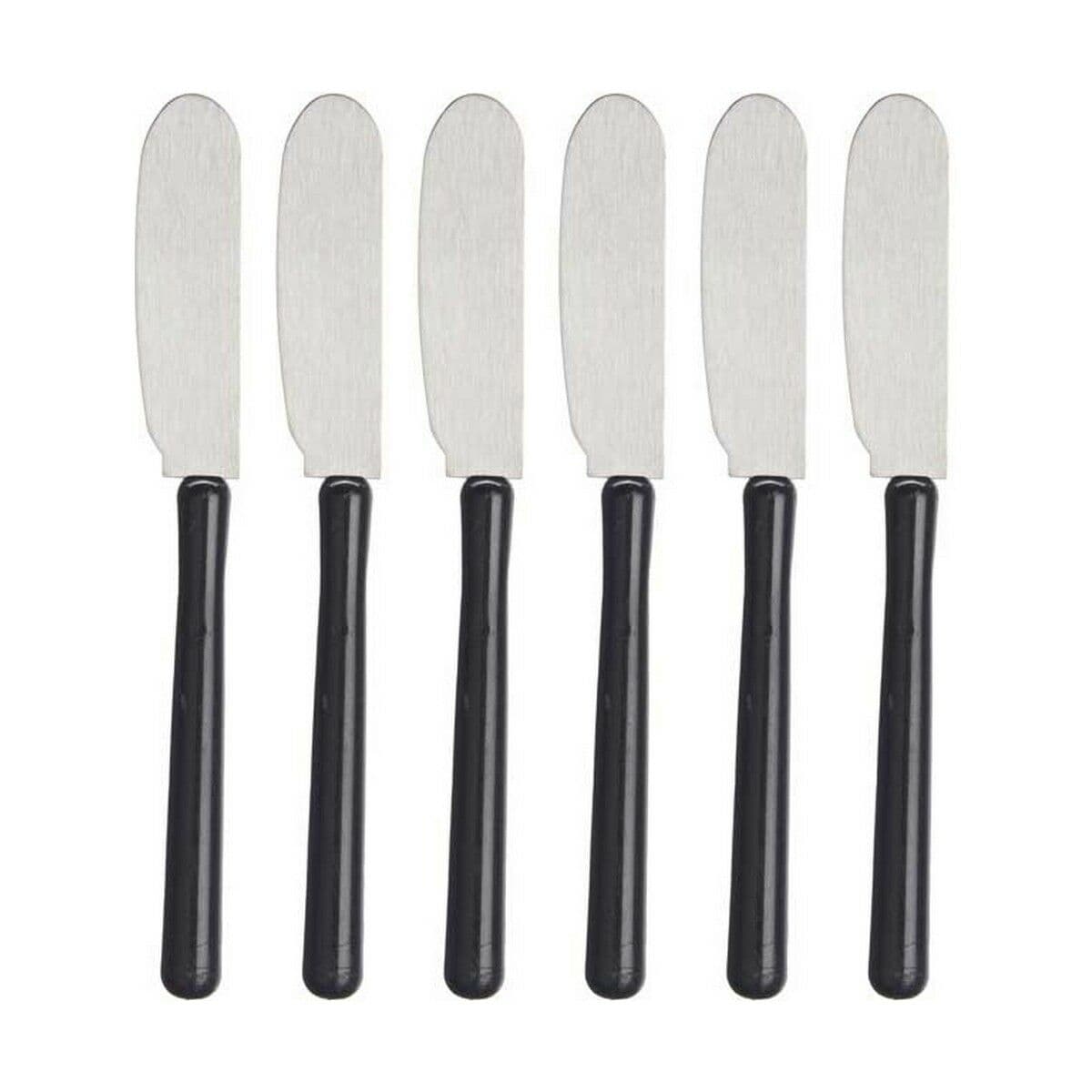 Coltello per Spalmare Kinvara Nero Argentato Plastica 1 x 20 x 13 cm
