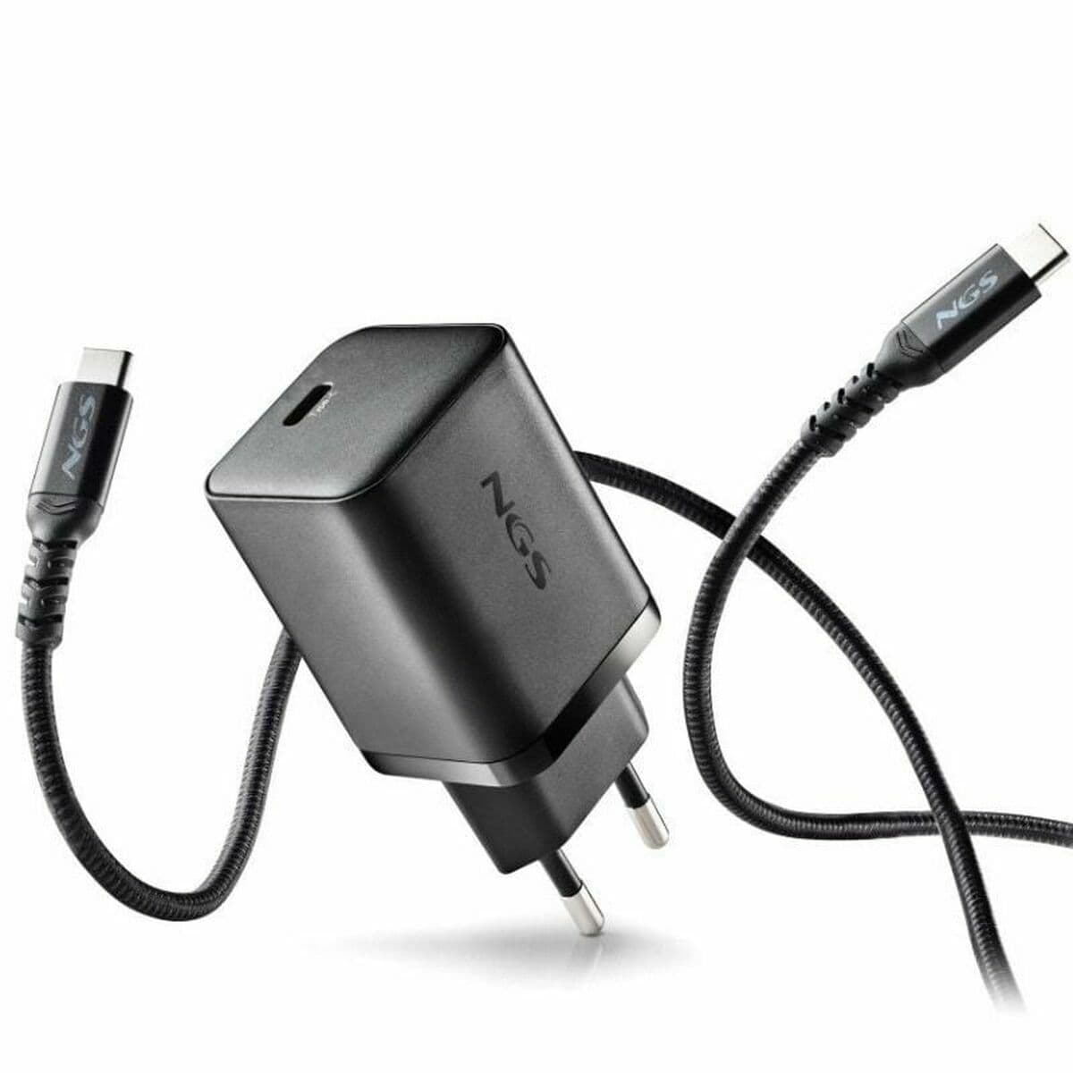 Caricabatterie da Parete NGS GAN ULTRARAP 65W Nero 1,5 m