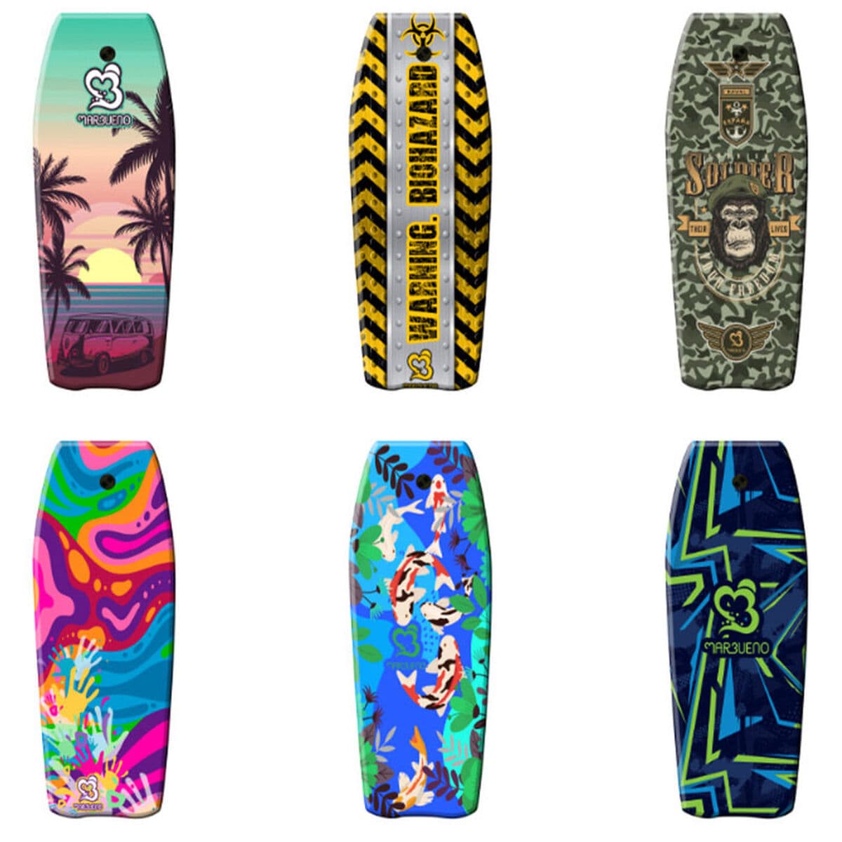 Bodyboard Marbueno Multicolore 5 x 104 x 50 cm