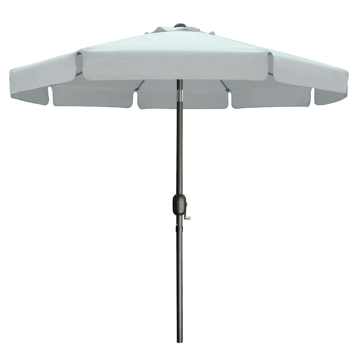 Marbueno Ombrellone Acciaio 8 Stecche D300 cm Poliestere Bianco Giardino 10491