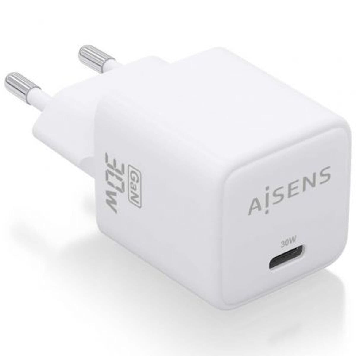 Caricabatterie da Parete Aisens ASCH-30W1P035-W Bianco Multicolore 33 W