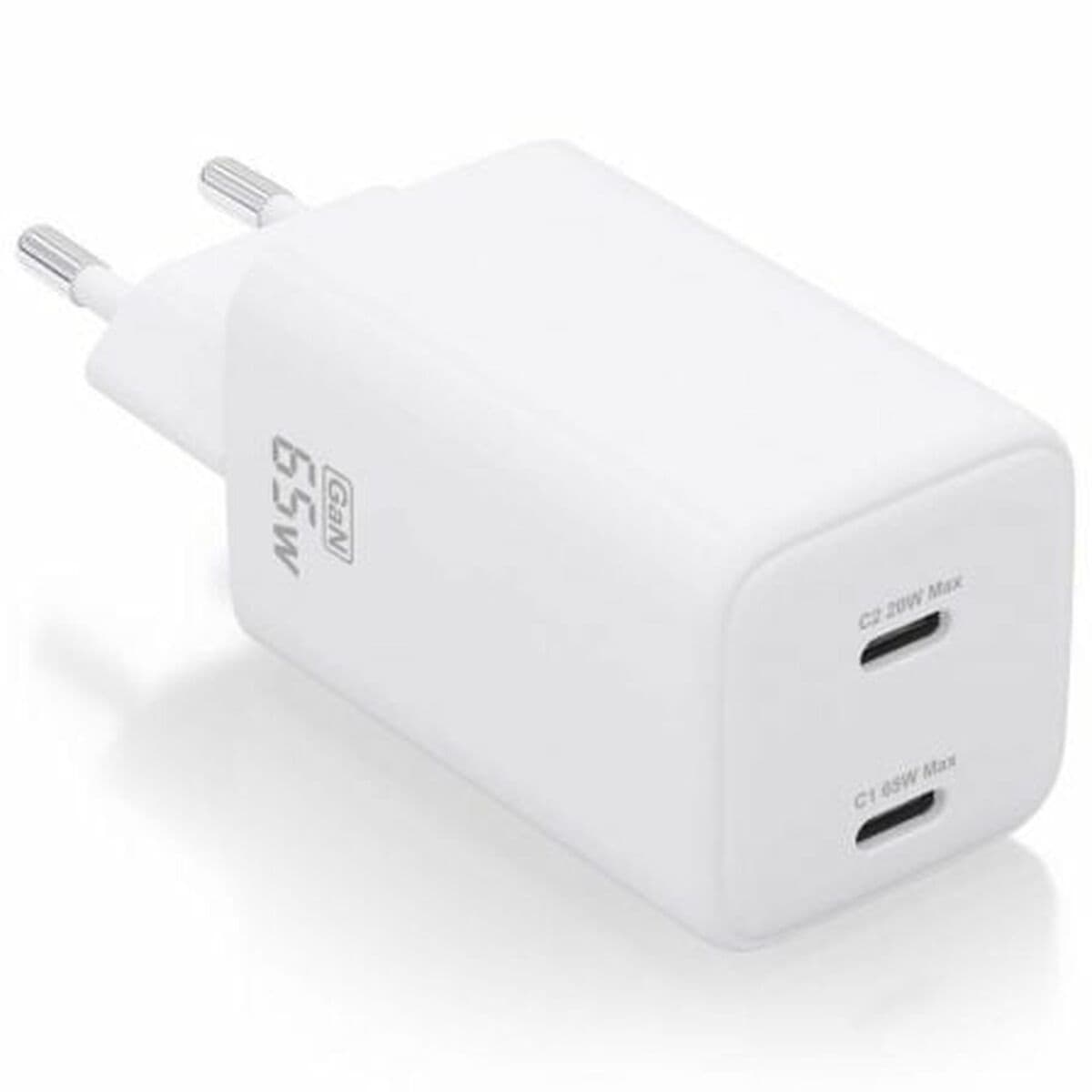 Caricabatterie da Parete Aisens ASCH-65W2P039-W Bianco Multicolore 65 W