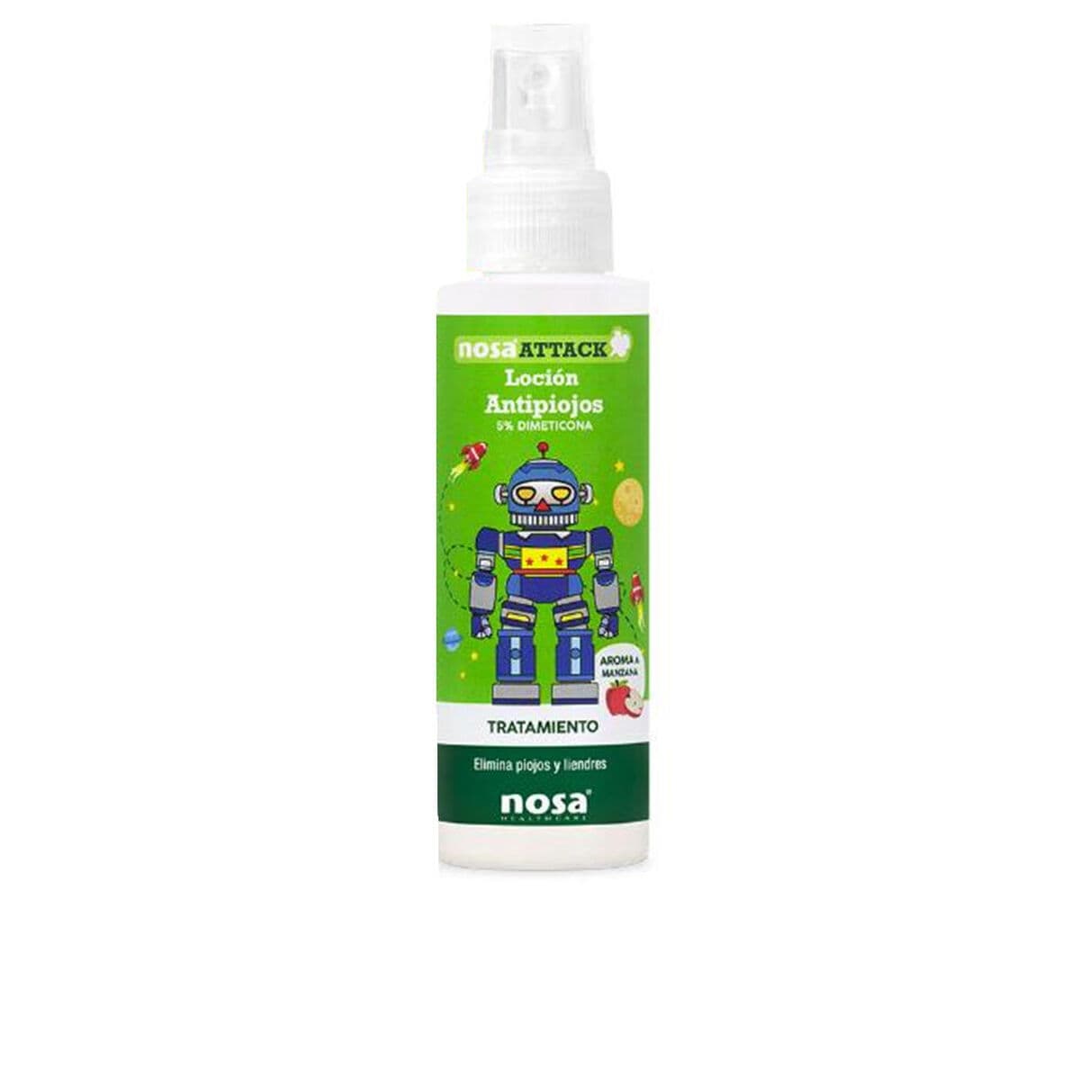 Lozione Contro i Pidocchi Nosa Healthcare ATTACK 100 ml Mela