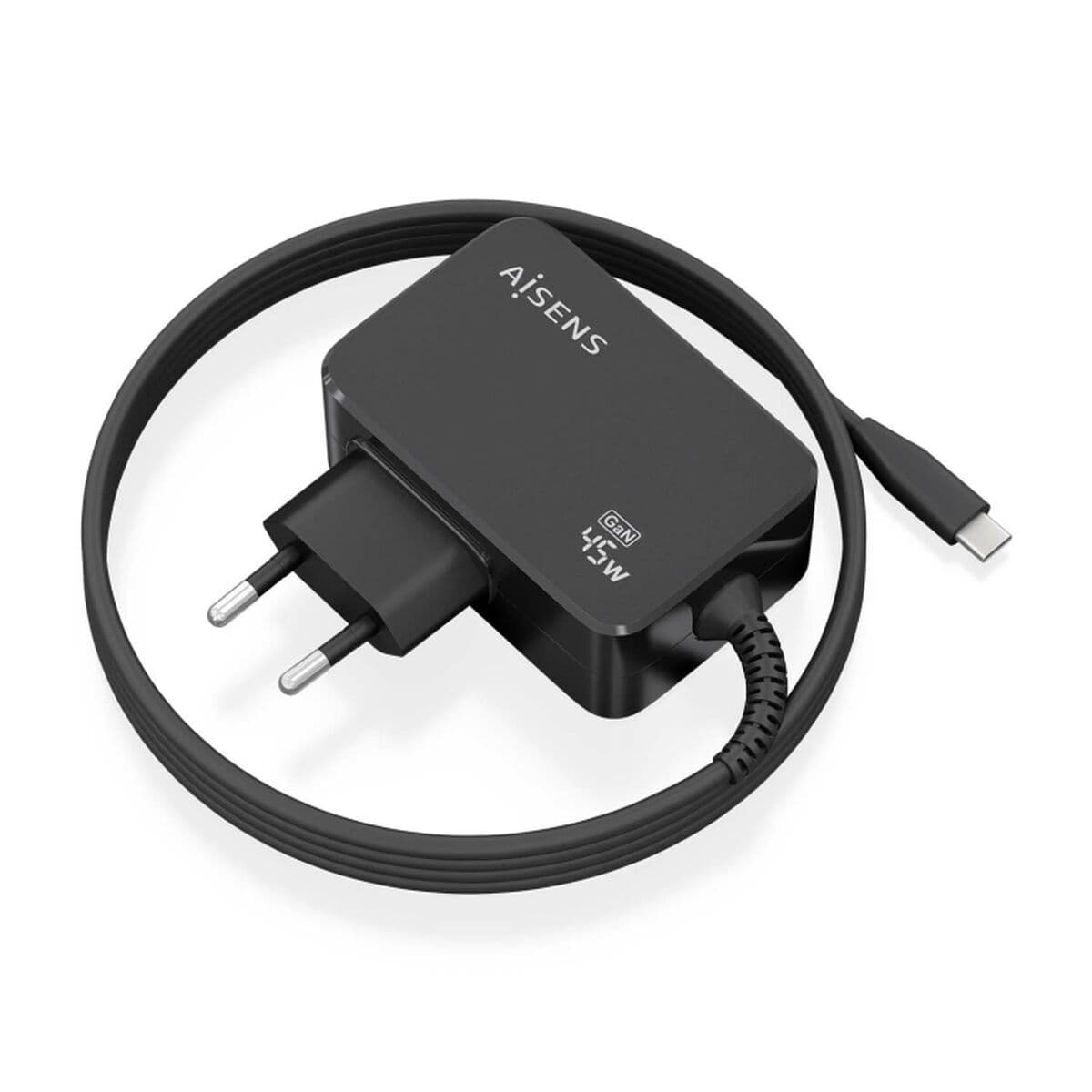 Caricabatterie da Parete Aisens ASCH-1PD45WL032-BK Nero Multicolore 45 W