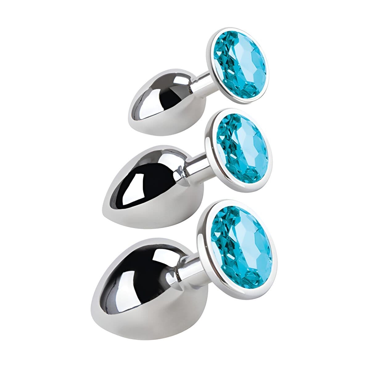 Plug Anale S Pleasures Azzurro Argentato