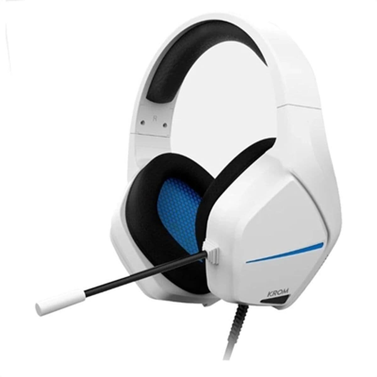 Auricolari con Microfono Gaming Krom NXKROMKOPAMOVEWH Azzurro
