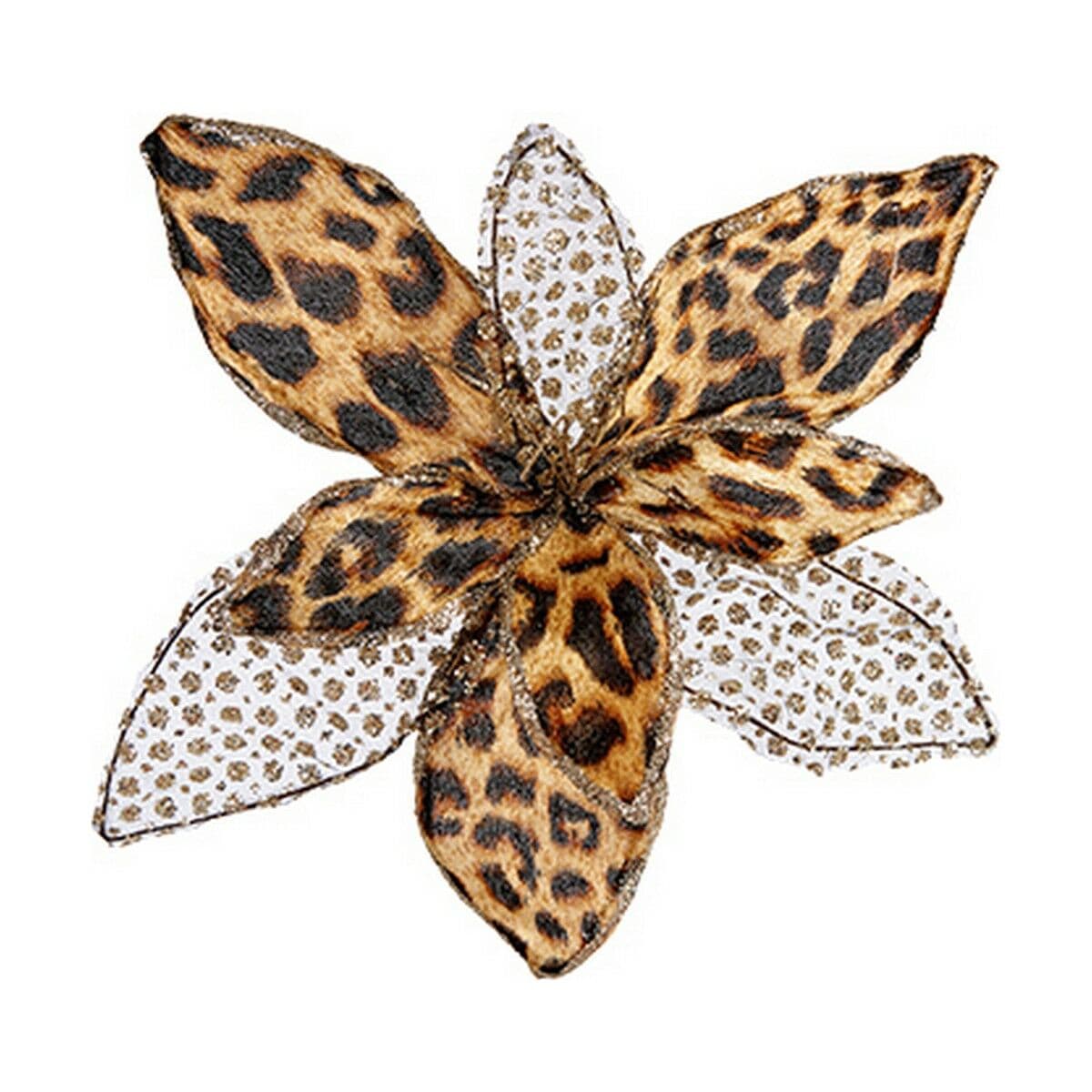 Fiore Decorativo Krist+ Natale Leopardo