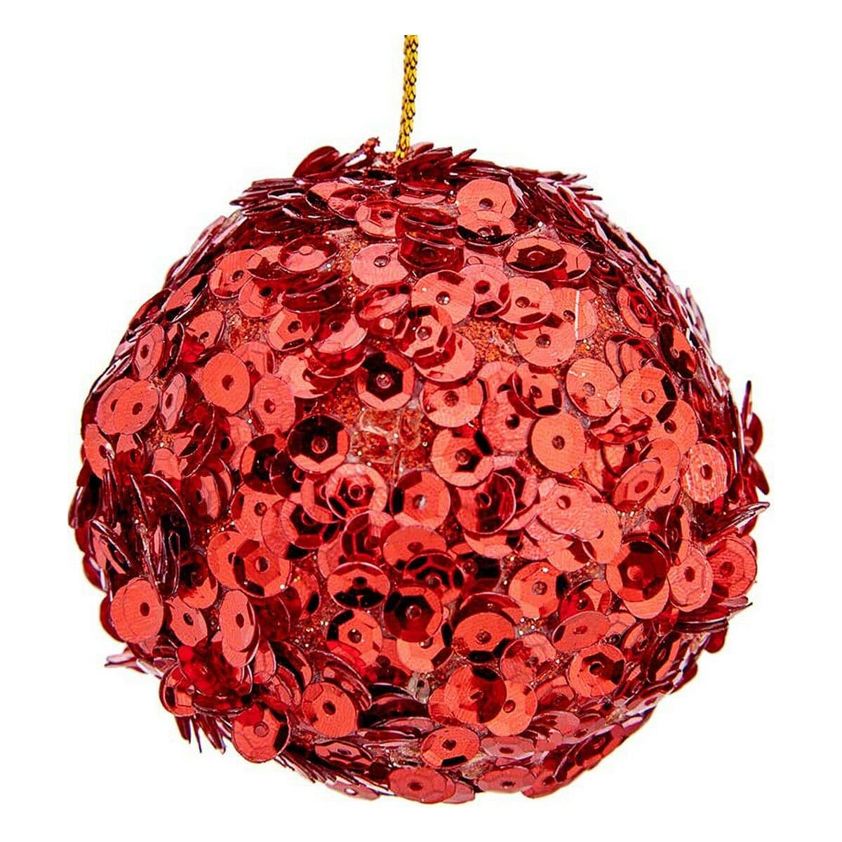 Palle di Natale Krist+ Rosso Plastica Ø 10 cm 6 Unità