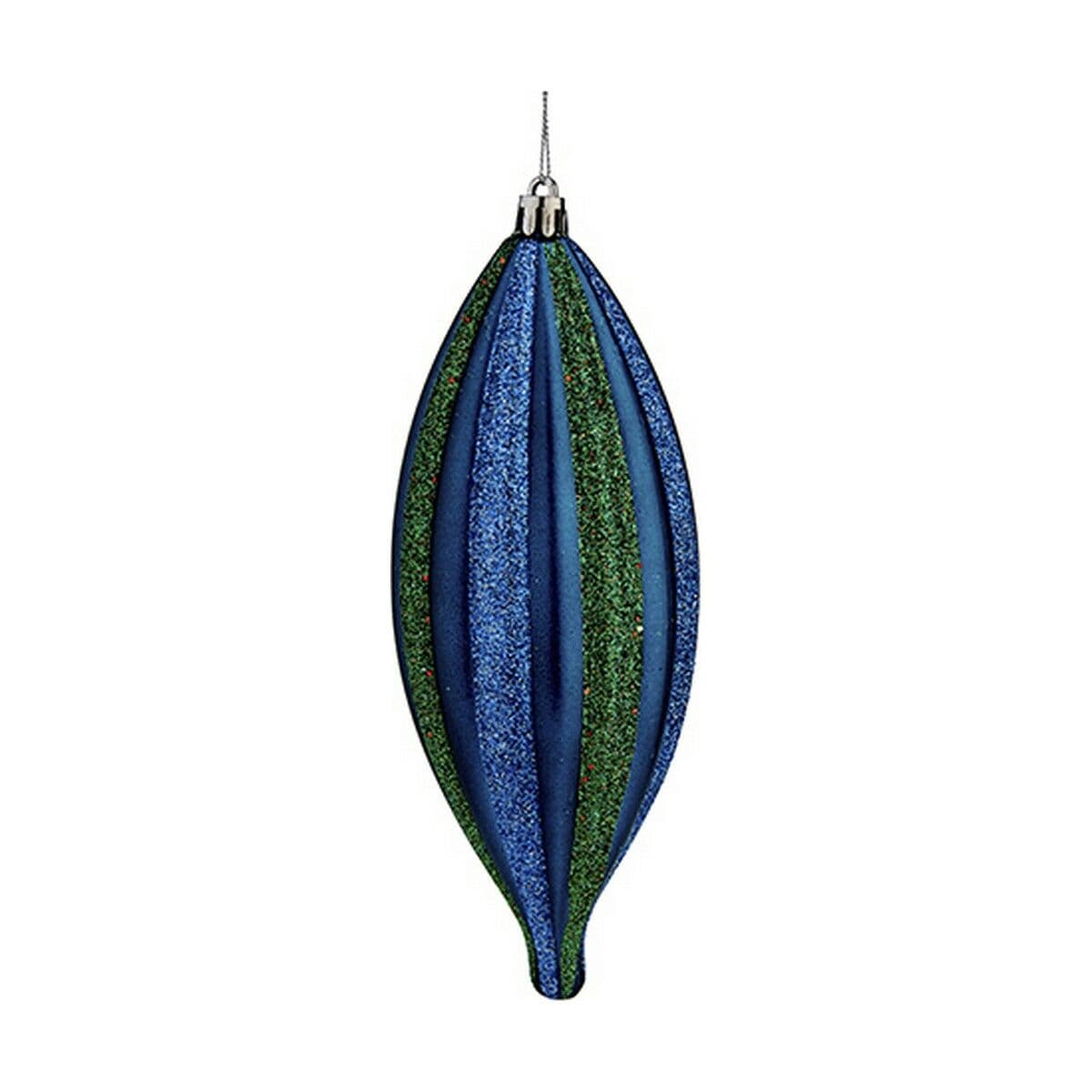 Decorazione Natalizia Krist+ Azzurro Verde PVC 8,5 x 3,5 x 19 cm Affusolato