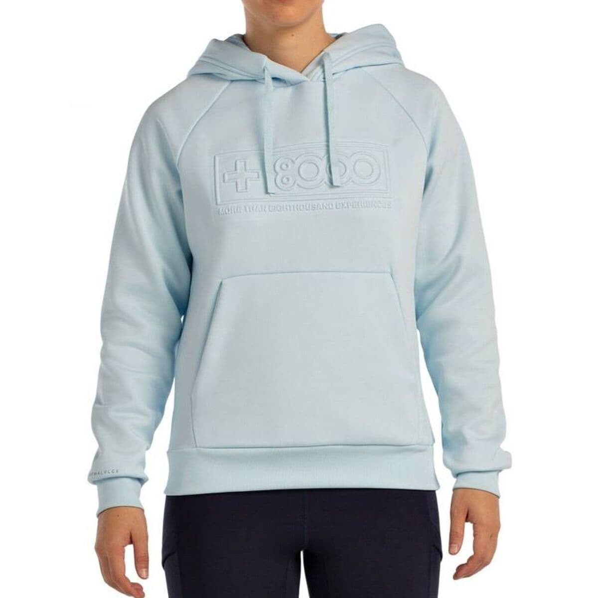 Felpa con Cappuccio Donna +8000 Elin Azzurro Azzurro Chiaro