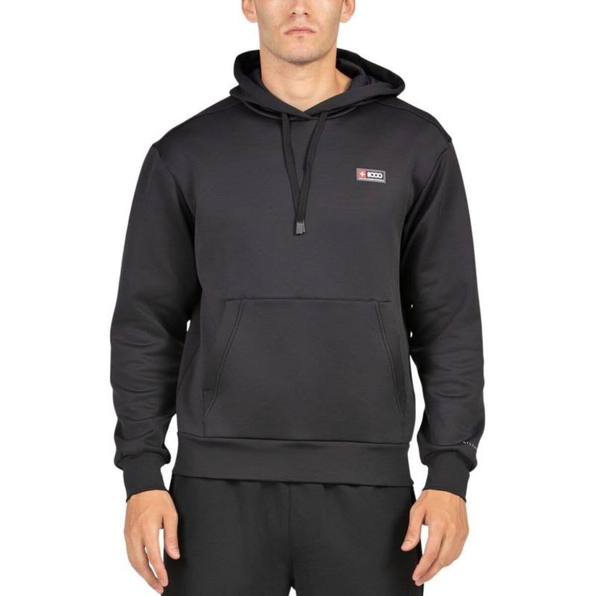 Felpa con Cappuccio Uomo +8000 Euron Nero