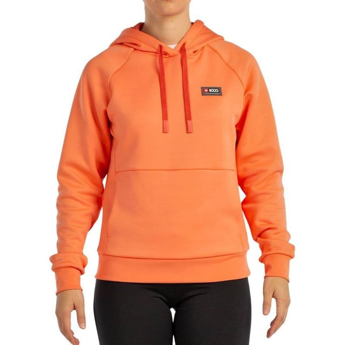 Felpa con Cappuccio Uomo +8000 Mini Arancio