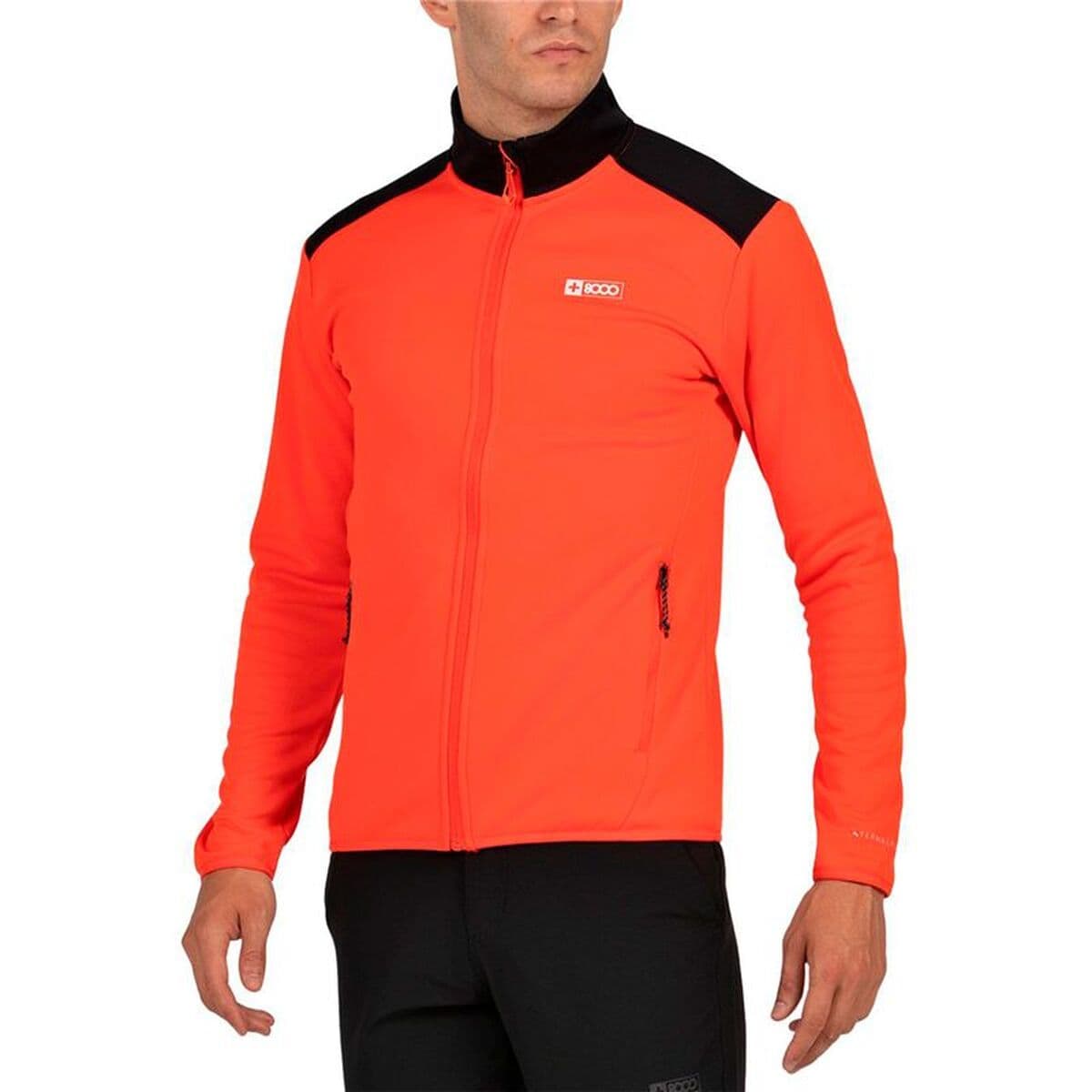 Felpa senza Cappuccio Uomo +8000 Monmor 037 Arancio