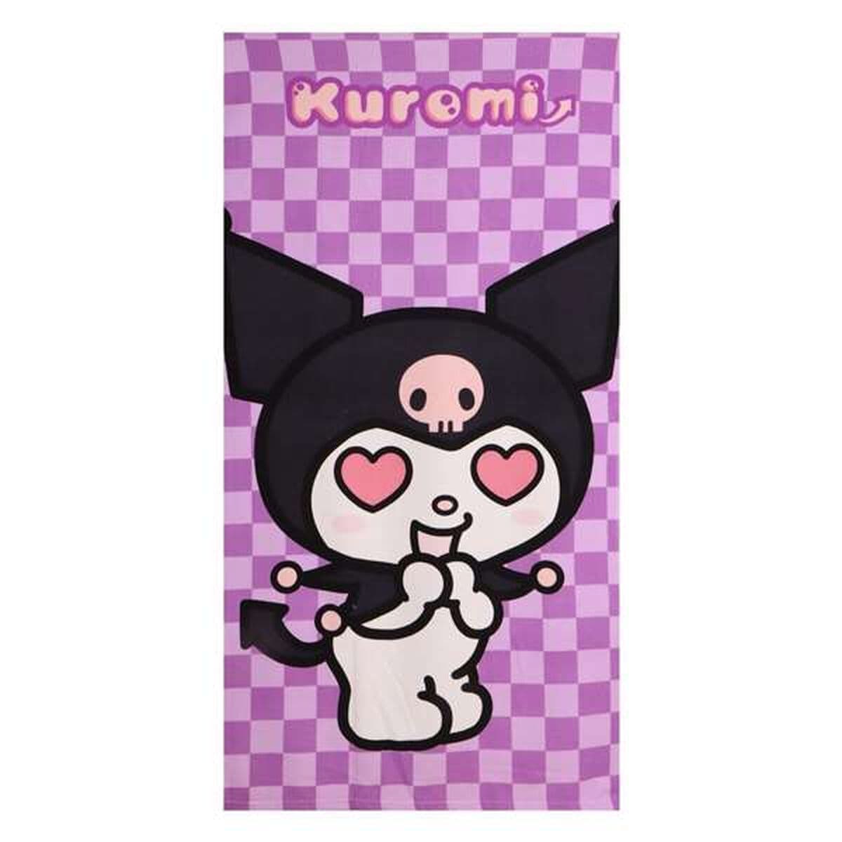 Poncho-Asciugamano con Cappuccio Hello Kitty Viola 70 x 140 cm