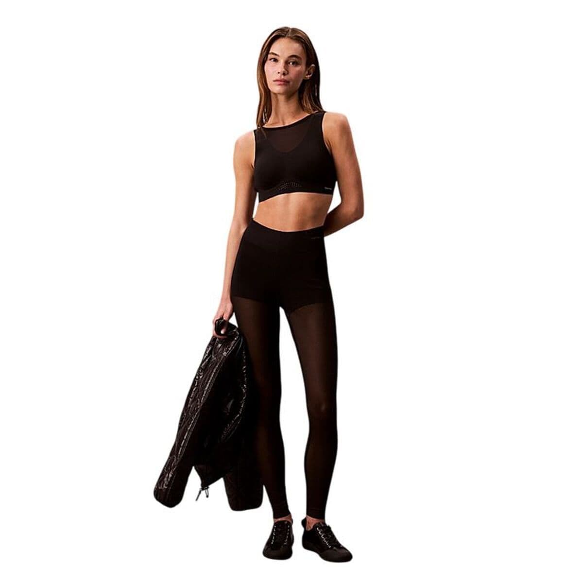 Leggings Sportivo da Donna Calvin Klein Nero