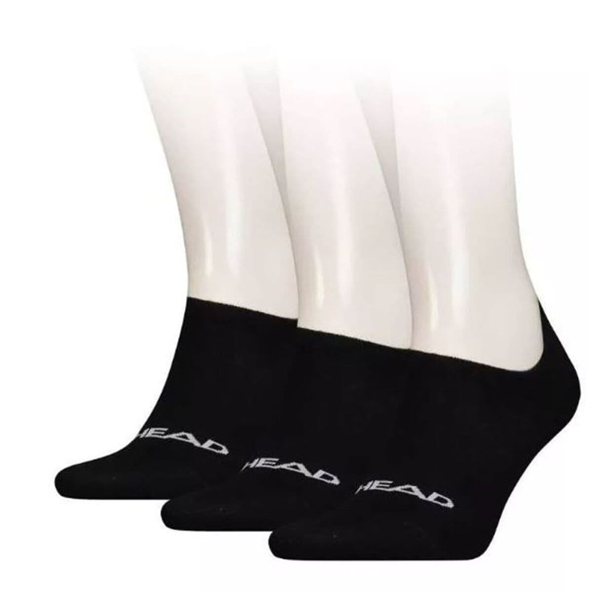 Calzini Fantasmini Sportivi Head Nero 3 Pezzi
