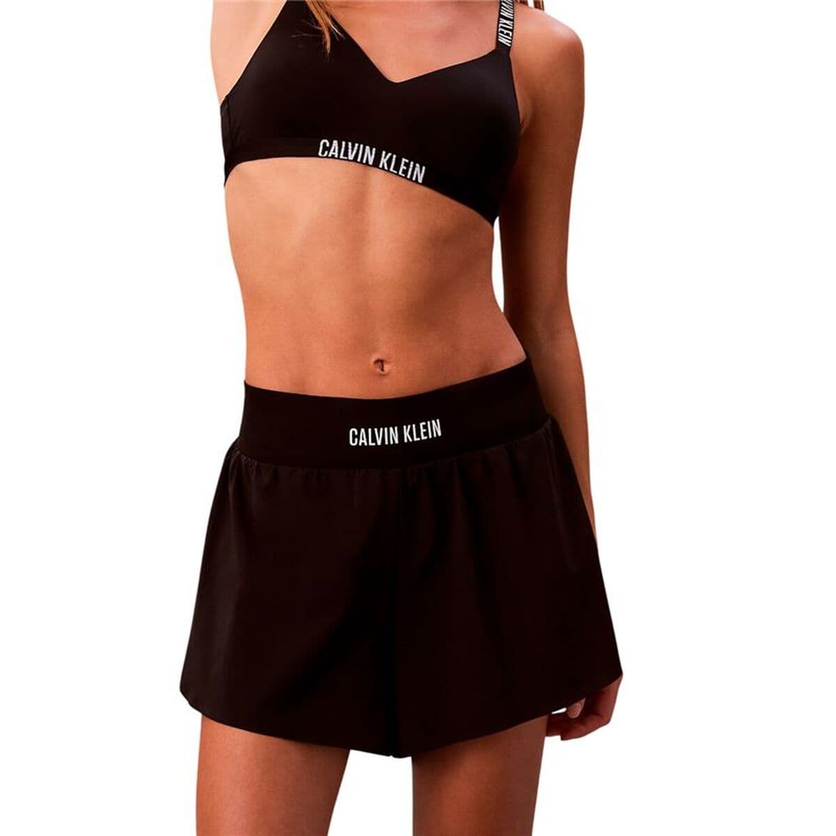 Pantaloncini Sportivi da Donna Calvin Klein Nero