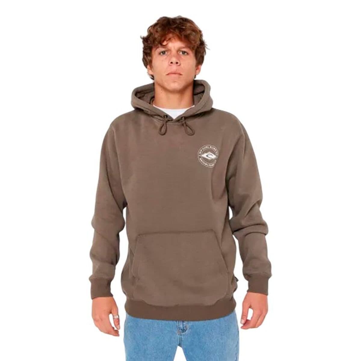 Felpa con Cappuccio Uomo Rip Curl Staple Hood Marrone