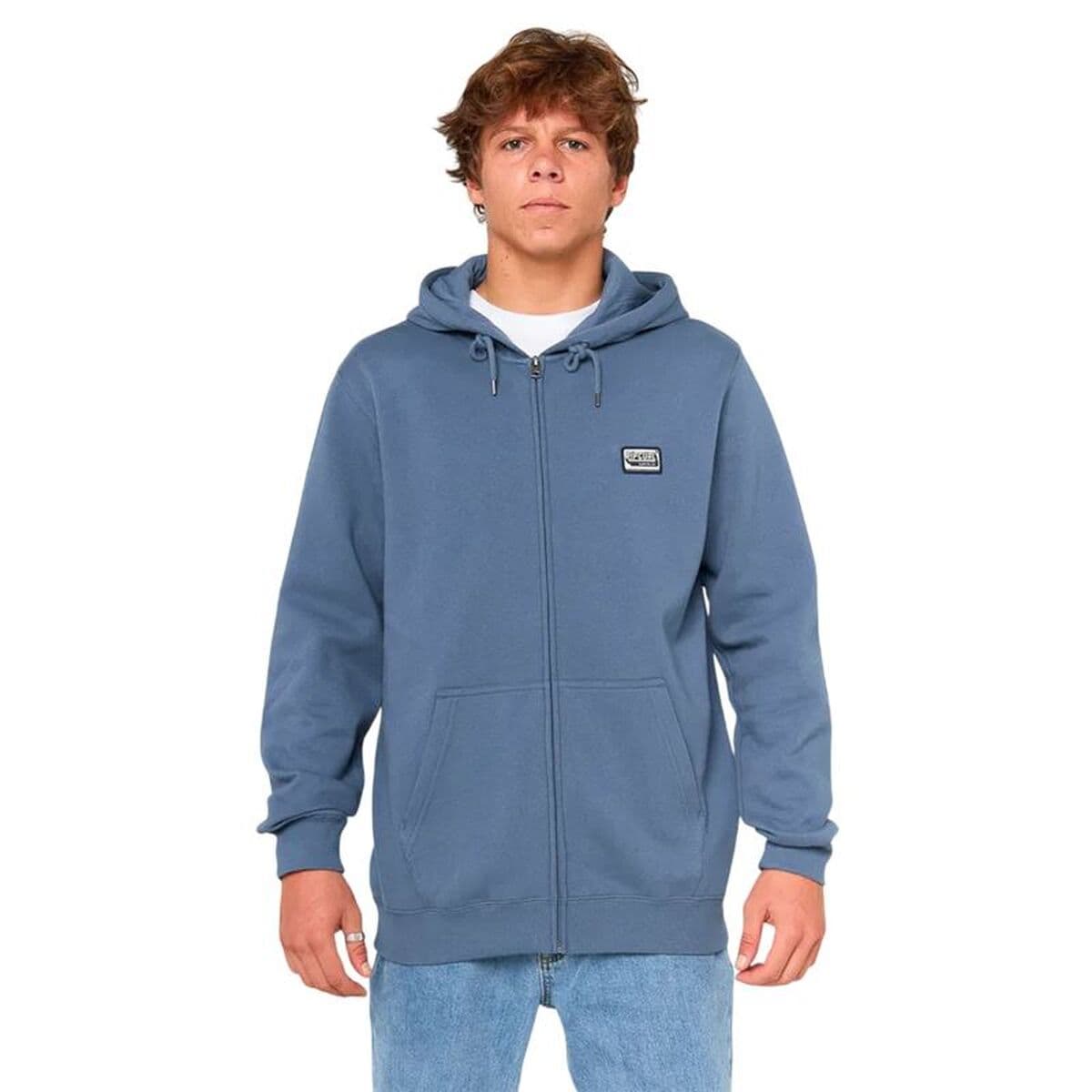 Felpa con Cappuccio Uomo Rip Curl Horizon Zip Thru Hood Azzurro