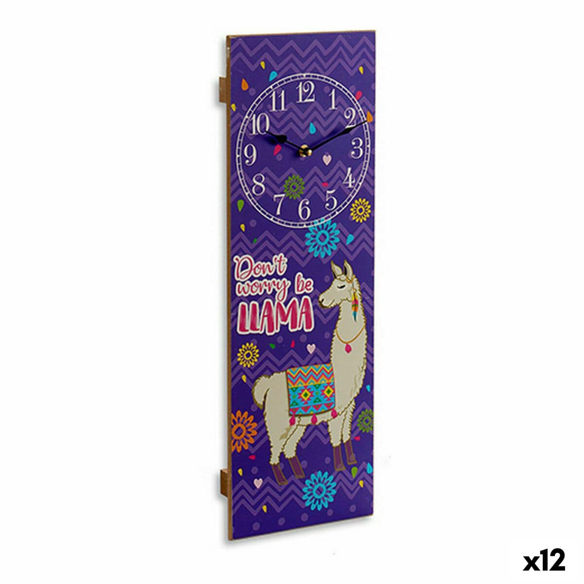 Orologio da Parete Gift Decor Fiamma 2,5 x 60 x 20 cm (12 Unità)
