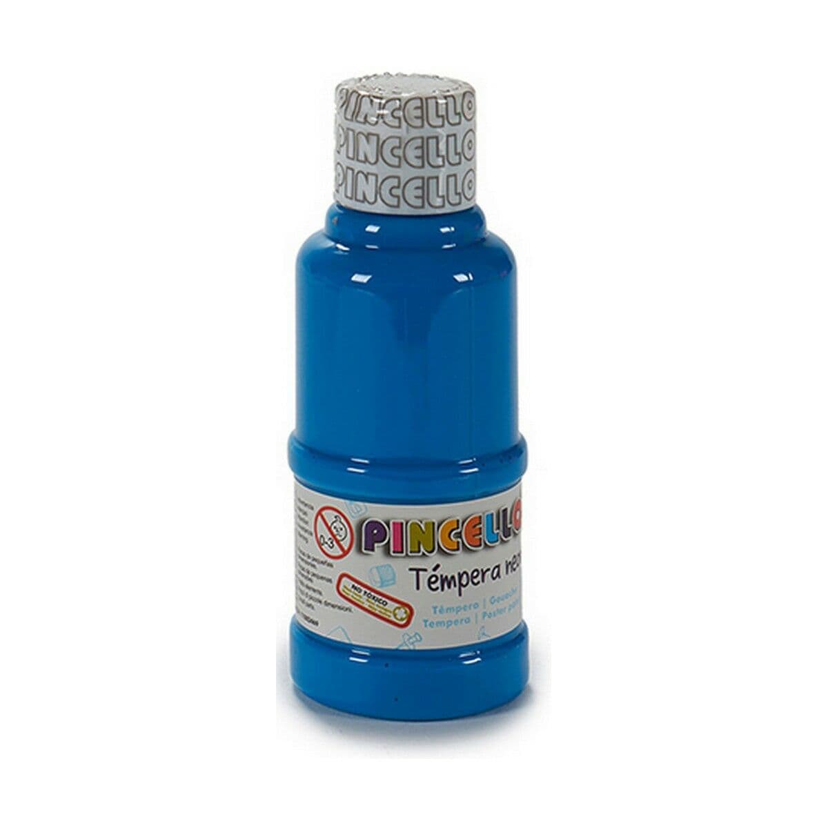 Tempere Pincello Neon Azzurro 120 ml (12 Unità)