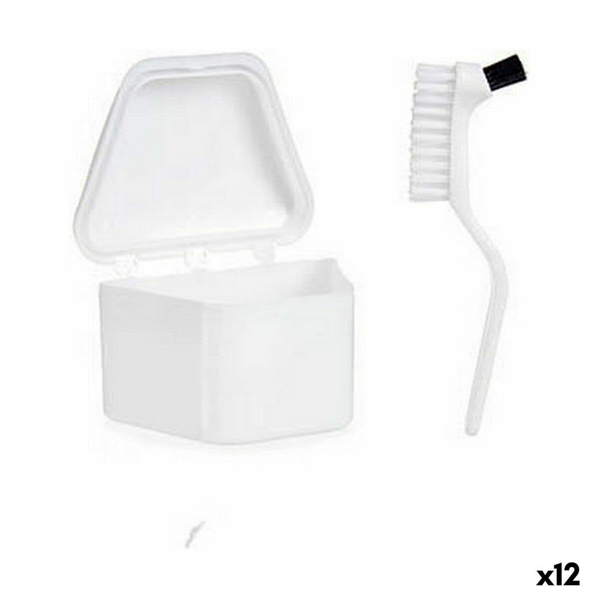 Set per Dentiere Berilo Bianco polipropilene (12 Unità)