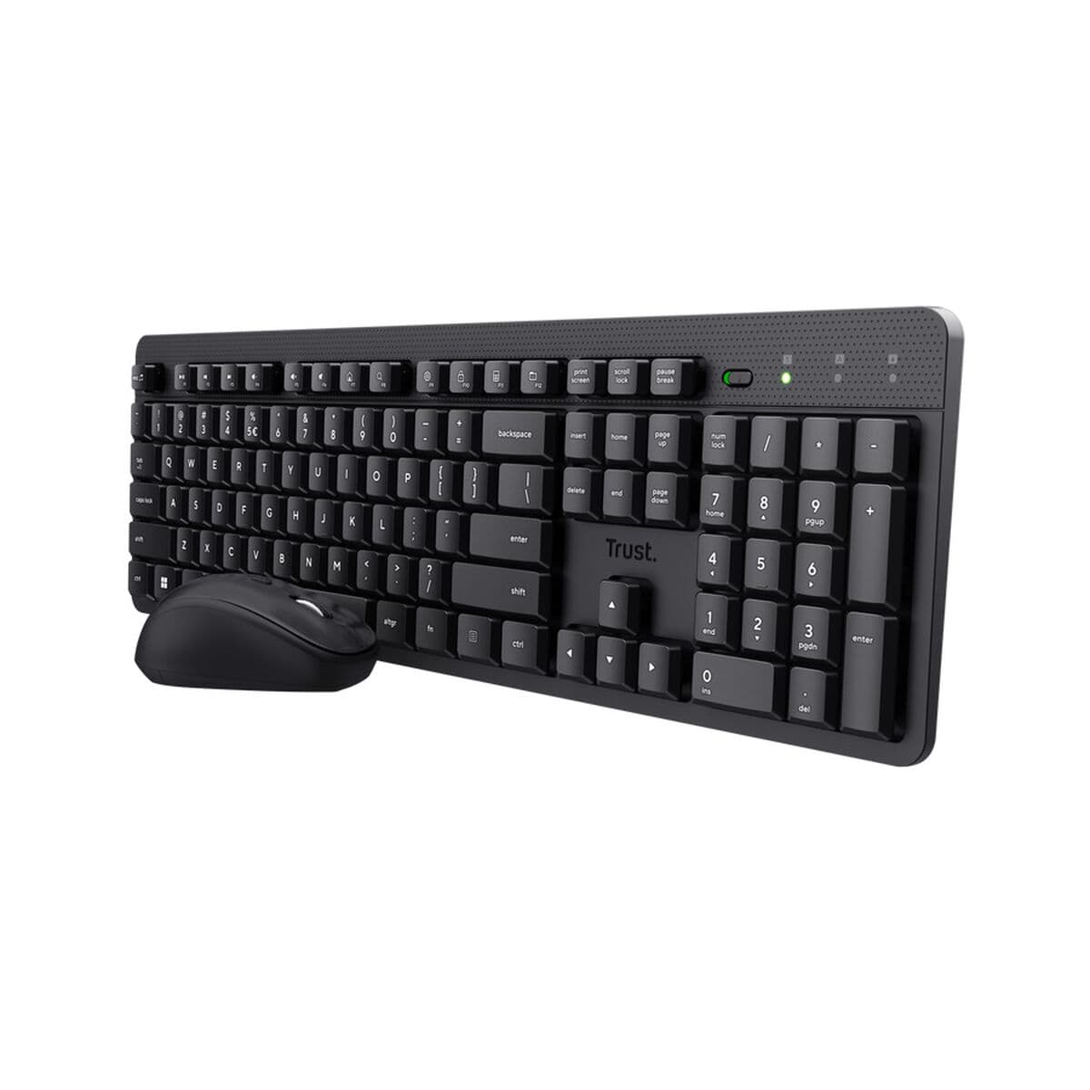 Tastiera e Mouse Trust 25020 ODYII Nero Qwerty in Spagnolo