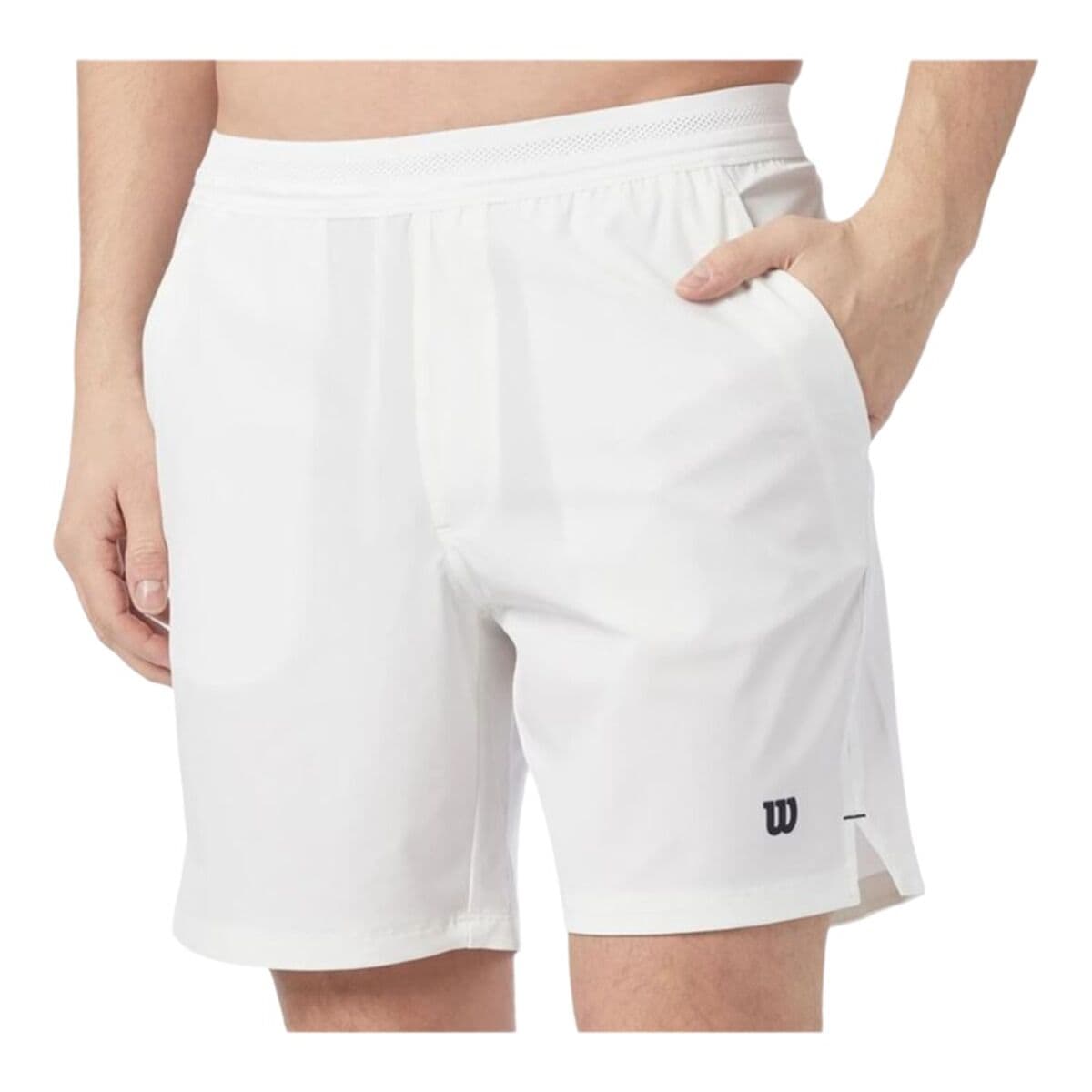 Pantaloni Corti Sportivi da Uomo Wilson Team Short 7" Bianco 7" Padel