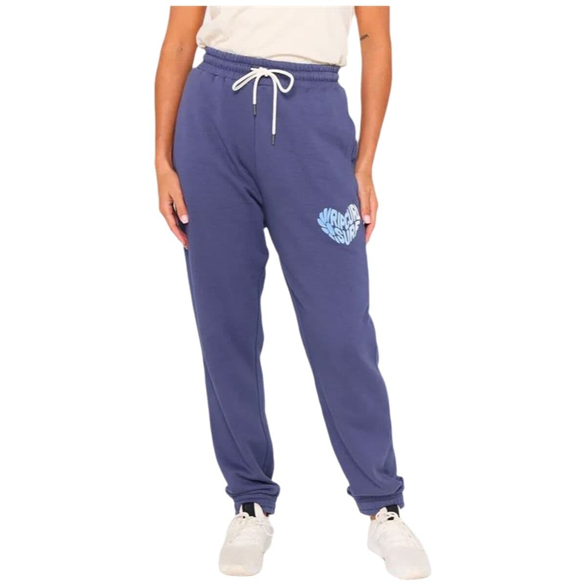 Pantalone Lungo Sportivo Rip Curl Heart Fleece Trackpant Azzurro Donna