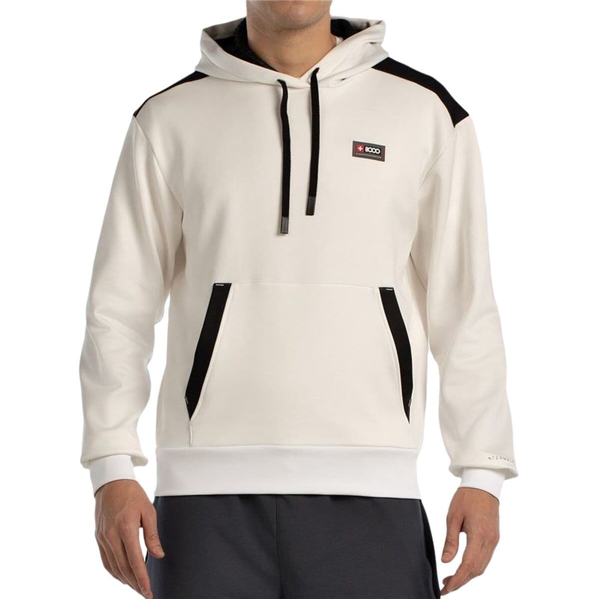 Felpa con Cappuccio Uomo +8000 Euron Bianco