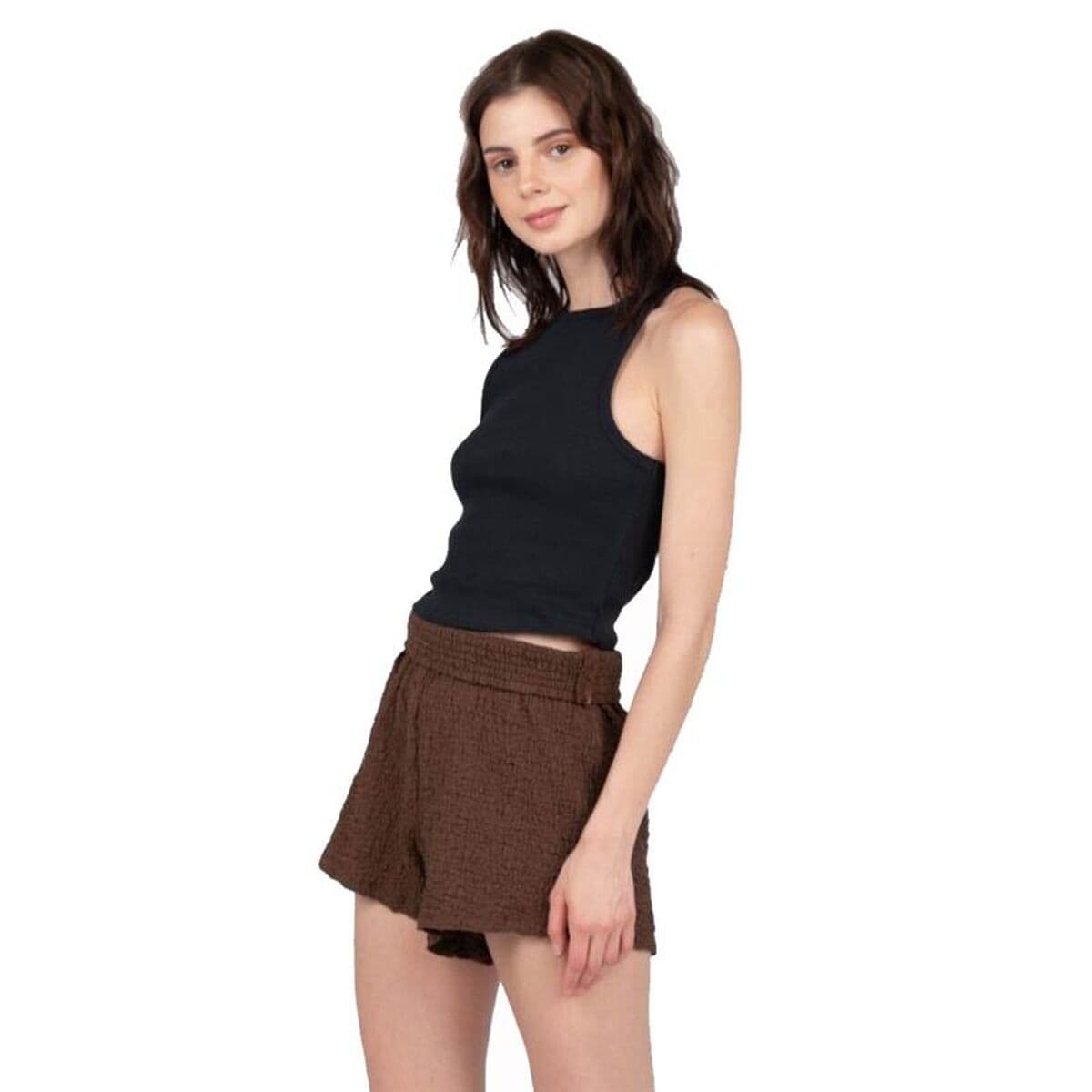 Maglia Smanicata da Donna 24COLOURS Nero