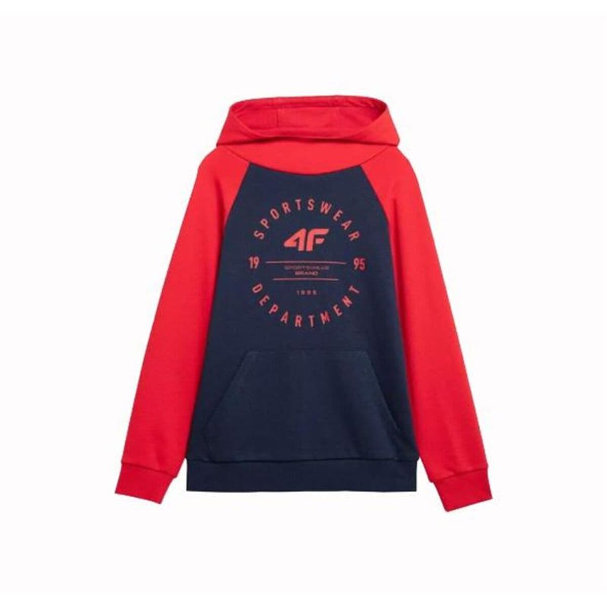 Felpa con Cappuccio Bambino 4F M221 Rosso Blu scuro