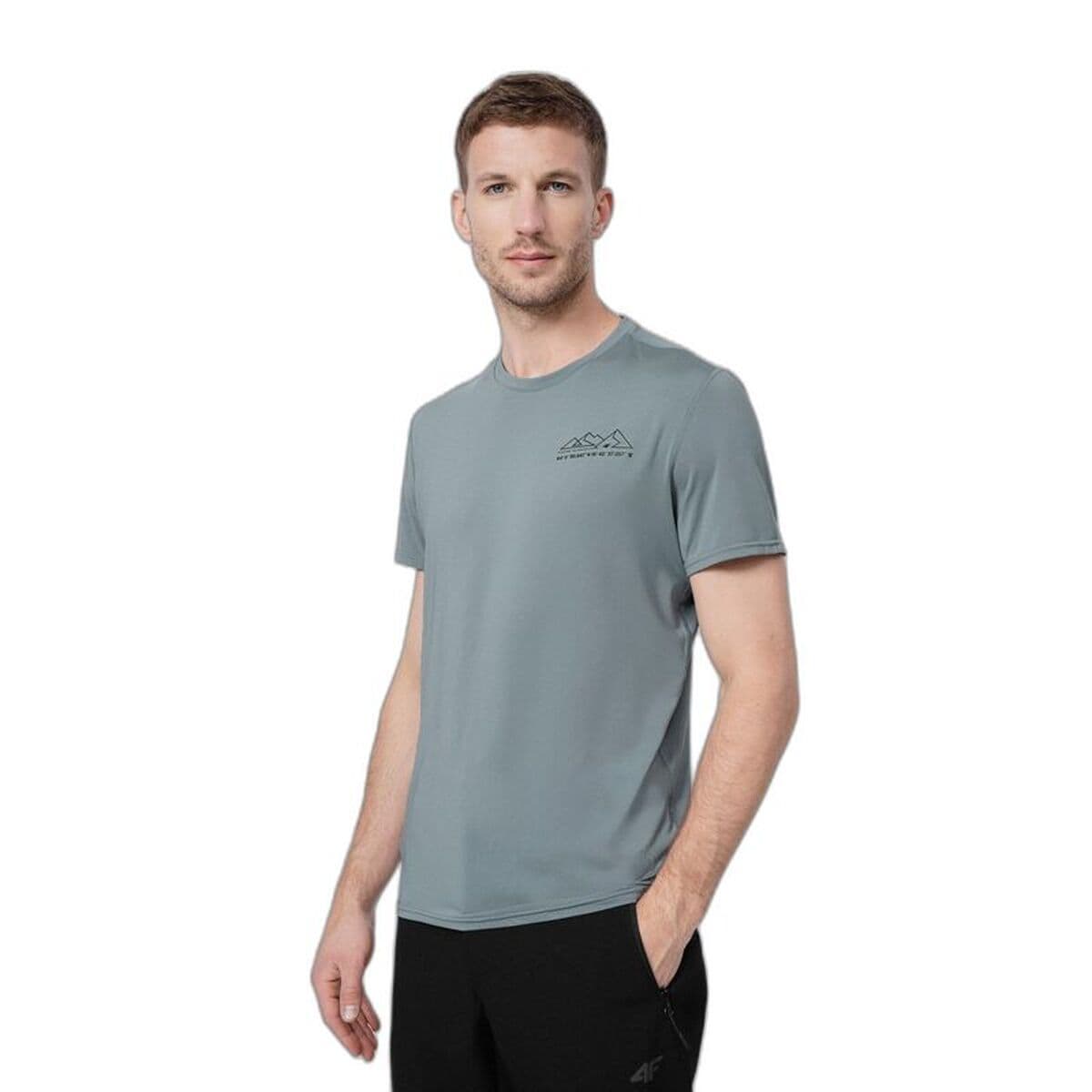 Maglia a Maniche Corte 4F Fnk M209 Grigio