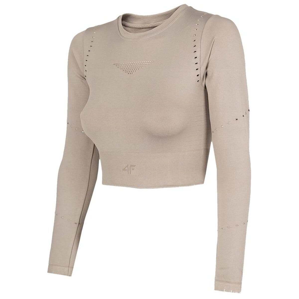 Maglia a Maniche Lunghe Donna 4F Beige
