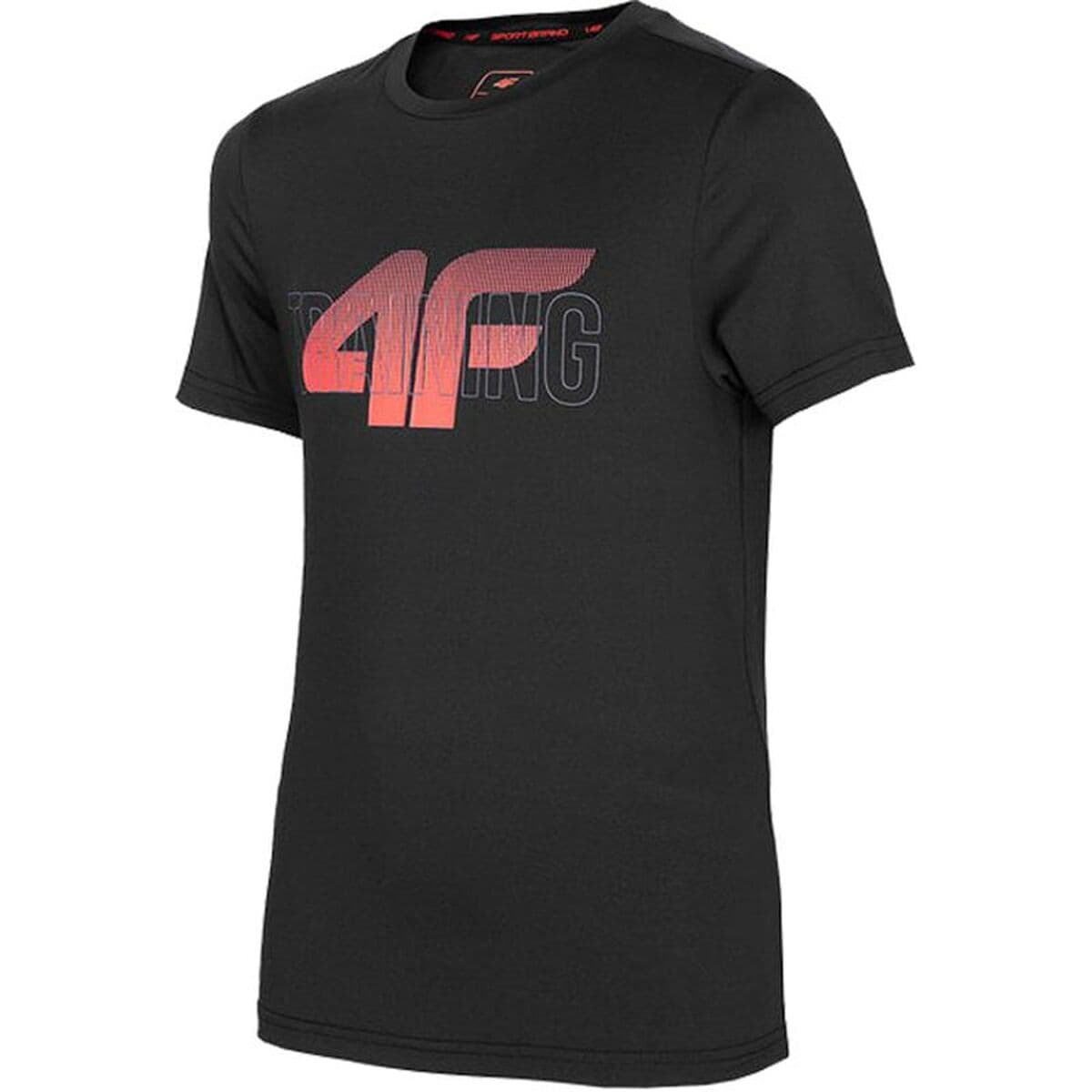 Maglia a Maniche Corte per Bambini 4F Functional Nero