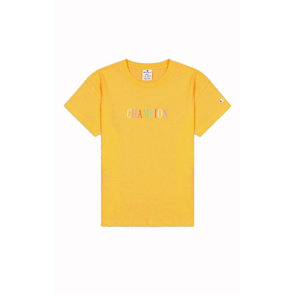 Maglia a Maniche Corte Donna Champion Giallo