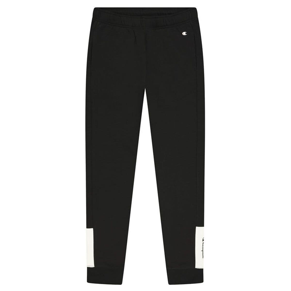 Pantalone Lungo Sportivo Champion Rib Cuff Colour Block Nero Uomo