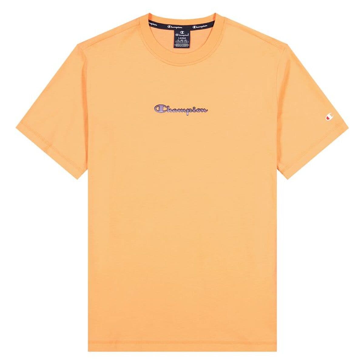 Maglia a Maniche Corte Uomo Champion Crewneck T-Shirt M Arancio